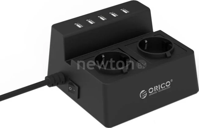 Сетевой фильтр Orico ODC-2A5U-V1-EU (черный)