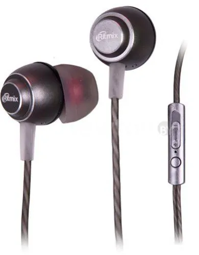Наушники с микрофоном Ritmix RH-150M (серый)