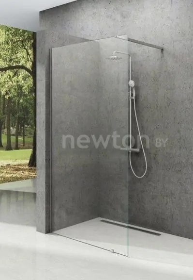 Душевой уголок Ravak Walk-In Wall 110 (черный/прозрачное)