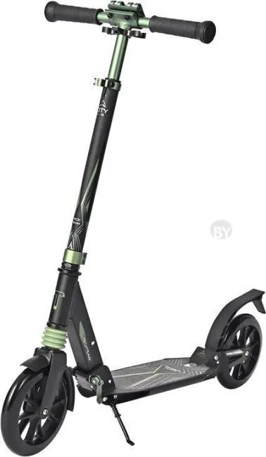 Двухколесный подростковый самокат Tech Team City Scooter 2022 (черный)