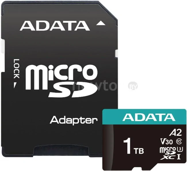 Карта памяти ADATA Premier Pro AUSDX1TUI3V30SA2-RA1 microSDXC 1TB (с адаптером)