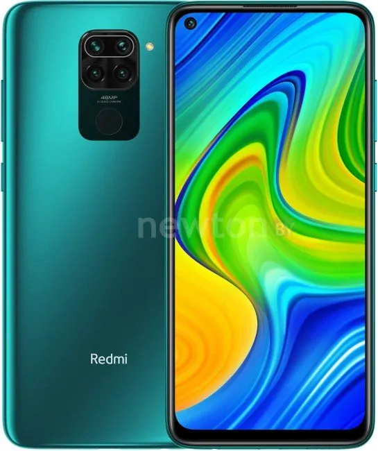 Телефон Xiaomi Redmi Note 9 3GB/64GB международная версия без NFC (зеленый)