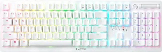 Клавиатура Razer Deathstalker V2 Pro Wireless (белый, Razer Low Profile Optical Purple, нет кириллицы)