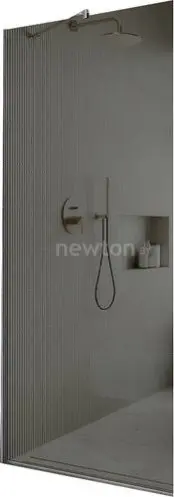 Душевая стенка MaybahGlass 109x195 MGD-681-4у (графитовое стекло/хром глянцевый)