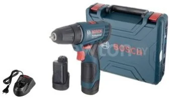 Дрель-шуруповерт Bosch GSR 120-LI Professional 06019G8020 (с 2-мя АКБ, кейс)