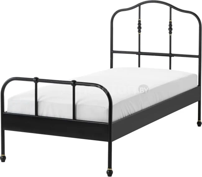 Кровать Ikea Сагстуа 200x90 (черный, Лонсет) 692.689.30