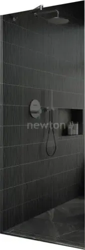 Душевая стенка MaybahGlass 195x69 MGD-705-5у (графитовое стекло/хром матовый)