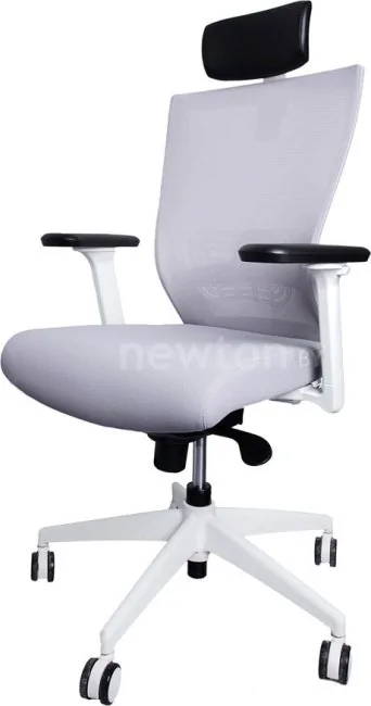 Кресло Chair Meister Art line (белая крестовина, серый)