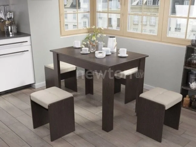 Кухонный стол Кимер Мадрид 110x60 КМ.419.002.000 (дуб венге)