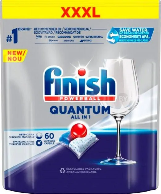 Таблетки для посудомоечной машины Finish Powerball Quantum All in 1 (60 шт)