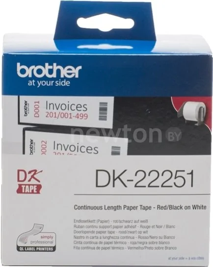 Самоклеящаяся термобумага Brother DK-22251 (62 мм, 15.24 м)