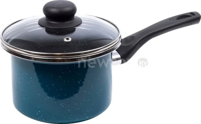 Кастрюля с длинной ручкой Omelia 1-2215412 (аквамарин, серый гранит)