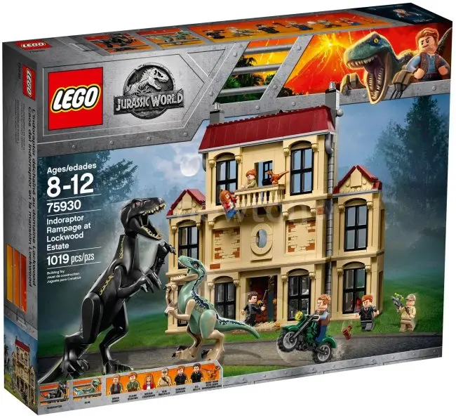 Конструктор LEGO Jurassic World 75930 Нападение Индораптора в поместье Локвуд