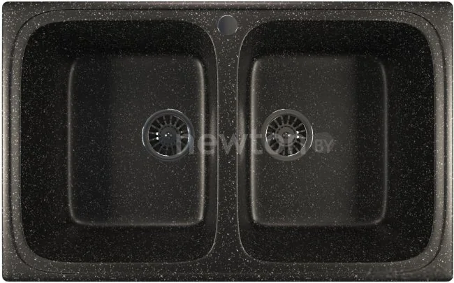 Кухонная мойка Mixline ML-GM23 (черный 308) 525186
