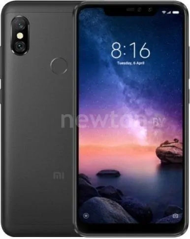 Телефон Xiaomi Redmi Note 6 Pro 4GB/64GB международная версия (черный)