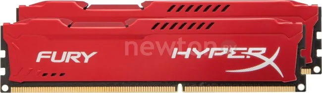 Оперативная память HyperX Fury Red 2x8GB KIT DDR3 PC3-14900 HX318C10FRK2/16