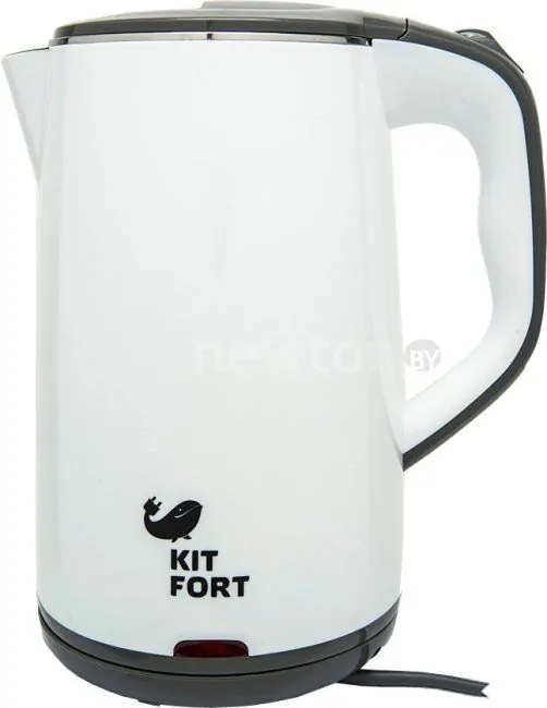 Электрический чайник Kitfort KT-607-1 (бело-серый)
