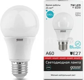 Светодиодная лампа Gauss Elementary E27 7Вт [23227А]