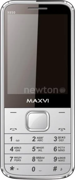 Телефон Maxvi X850 (серебристый)