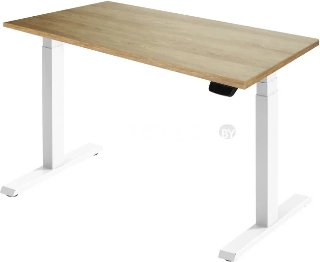 Стол для работы стоя ErgoSmart Ergo Desk Pro 1360x800x36 мм (дуб натуральный/белый)