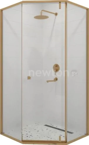 Душевой уголок RGW HO-088Gb 350608800-16 (золото браш/прозрачное стекло)