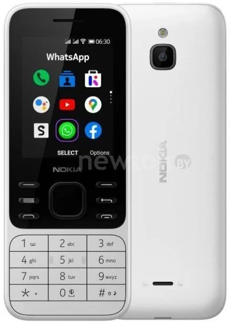 Телефон Nokia 6300 4G Dual SIM (белый)