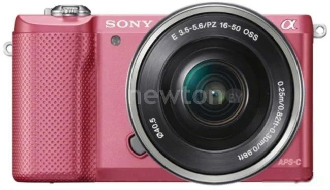 Беззеркальный фотоаппарат Sony Alpha a5000 Kit 16-50mm (розовый)
