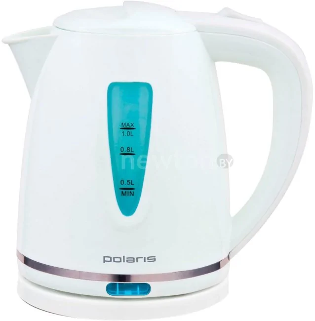 Электрический чайник Polaris PWK 1038C (белый/бирюзовый)