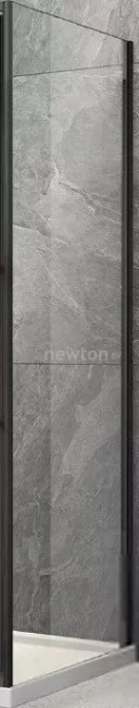 Душевая стенка Veconi 90x195 KP12B-90-01-C7 (стекло прозрачное/черный)