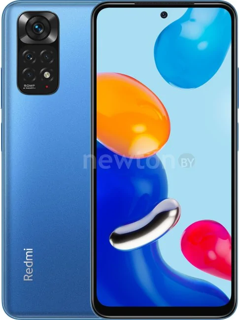 Телефон Xiaomi Redmi Note 11 4GB/128GB с NFC международная версия (сумеречный синий)