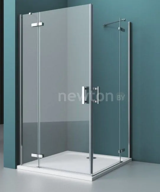 Душевой уголок BelBagno KRAFT-AH-22-100/80-C-Cr-L (прозрачное стекло)
