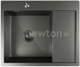 Кухонная мойка Mixline Pro 552926 (черный графит, с сифоном)