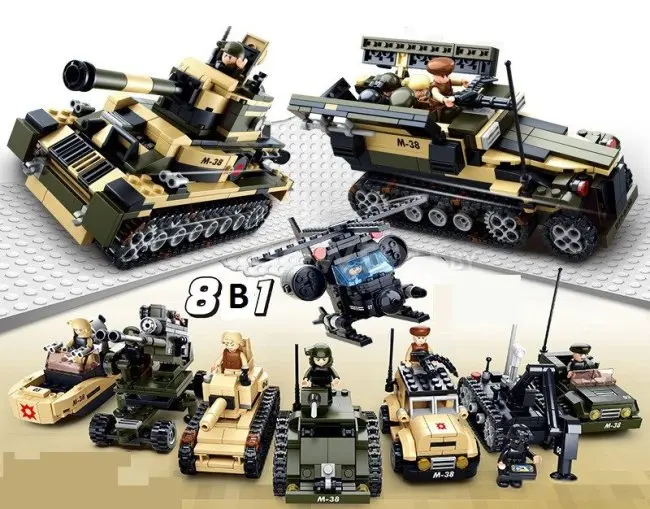 Конструктор Sluban M38-B0587 Спецвойска 8 в 1