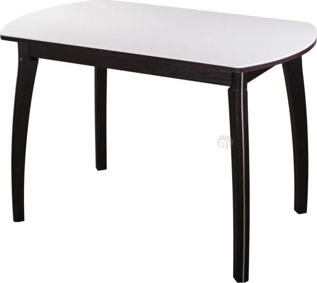 Кухонный стол Домотека Румба ПО 120/157x80 (белый/венге/07)