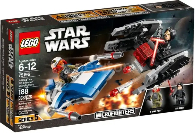 Конструктор LEGO Star Wars 75196 Истребитель А против бесшумного истребителя СИД