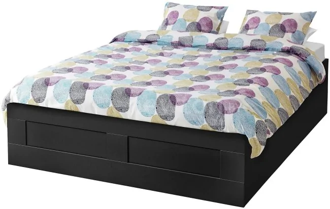 Кровать Ikea Бримнэс 200x160 (черный) 904.852.10