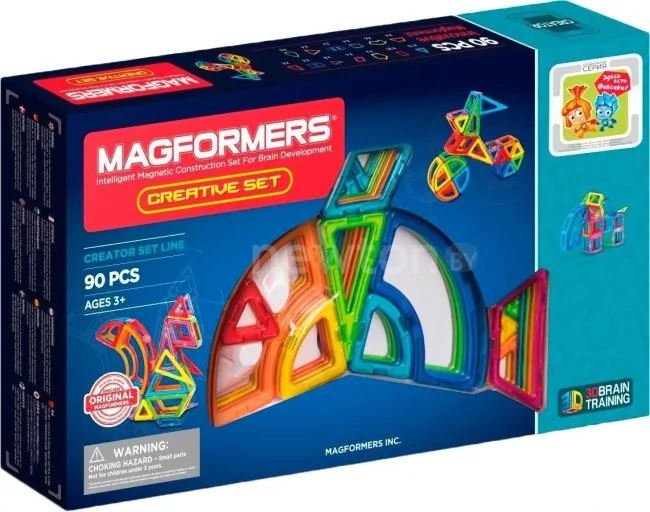 Конструктор Magformers Креатив 90 с Фиксиками 703004