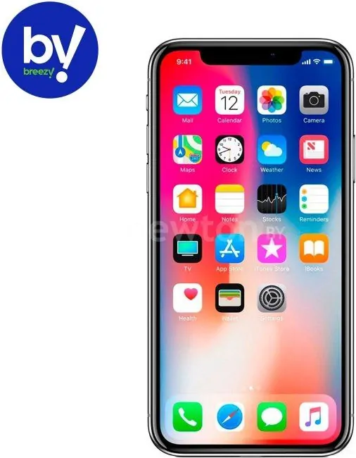 Телефон Apple iPhone X 256GB Воcстановленный by Breezy, грейд B (серый космос)
