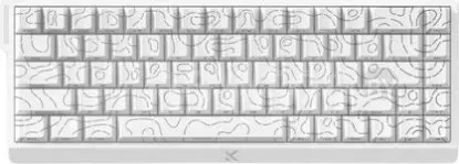 Клавиатура MCHOSE Ace 68 HE White Topographic (TTC Dragon Lord Magnetic)