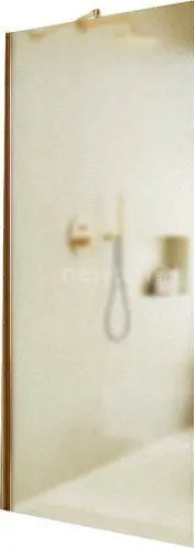 Душевая стенка MaybahGlass 109x195 MGD-680-3ш (сатин стекло/золотой)