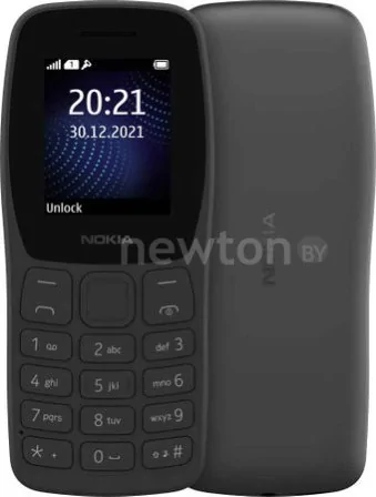 Кнопочный телефон Nokia 105 (2022) Dual SIM TA-1416 (черный, без З/У)