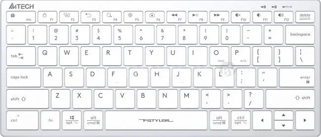 Клавиатура A4Tech Fstyler FX51 (серебристый/белый)