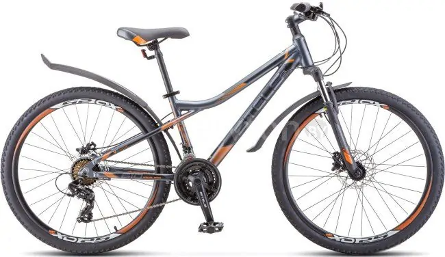 Велосипед Stels Navigator 610 D 26 V010 р.16 2020 (черный/оранжевый)