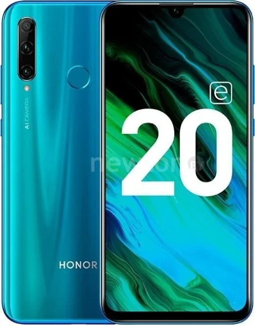 Телефон HONOR 20e HRY-LX1T 4GB/64GB (мерцающий синий)