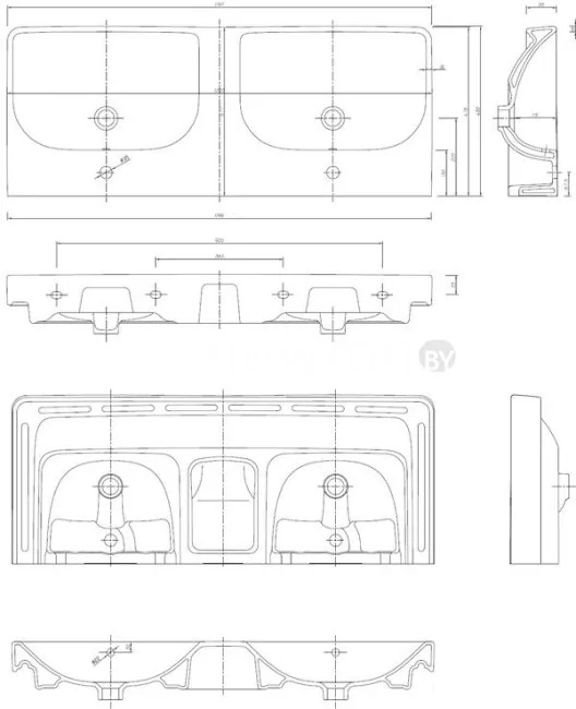 Умывальник Ifo Grandy 120x48 [RP211120140]