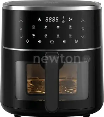 Аэрогриль (аэрофритюрница) Beheart Smart Air Fryer 6L AF-E6003-AS (с евровилкой, черный)