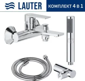 Смеситель Lauter Reef 21CK6678C с лейкой Relexa Lily 21S10048