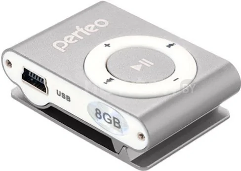 MP3 плеер Perfeo VI-M001-8GB Music Clip Titanium Silver
