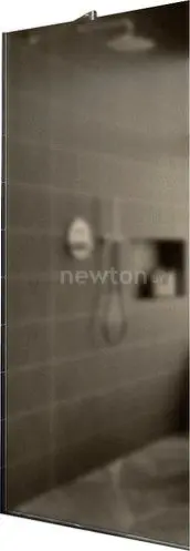 Душевая стенка MaybahGlass 119x195 MGD-685-4у (бронзовое матовое стекло/хром глянцевый)