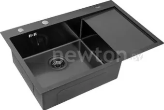 Кухонная мойка ARFEKA ECO AR 780*500 L BLACK PVD NANO